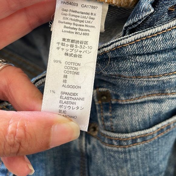 GAP 1969 Straight Cropped Cuffed Jeans  Size 8/29 R - Picture 5 of 8